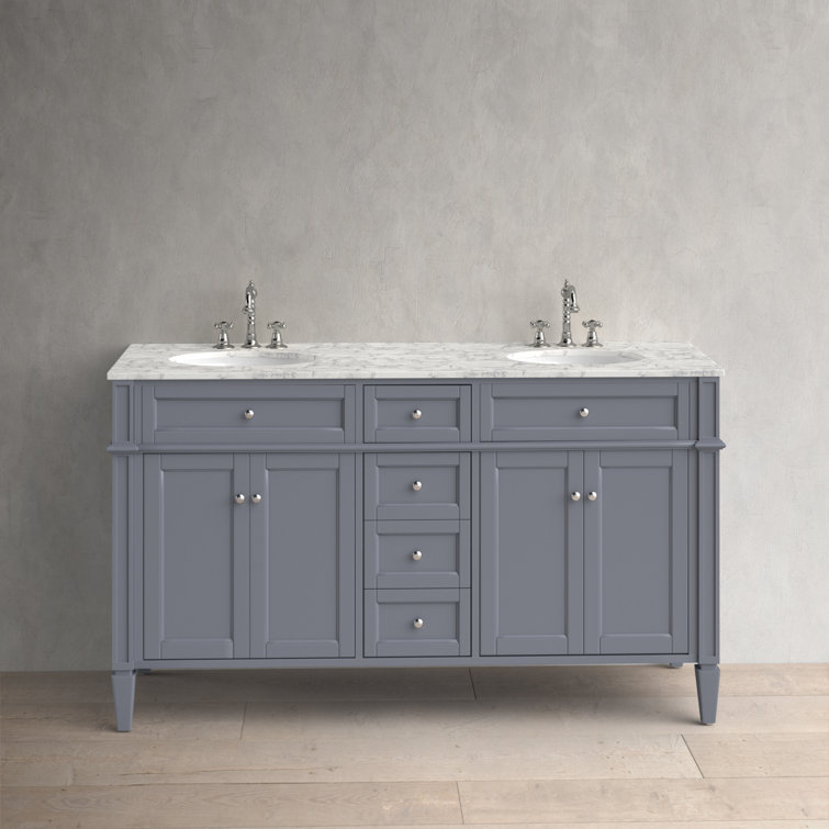 Birch Lane™ Rivers Eneas 60" Double Bathroom Vanity Set & Reviews Wayfair